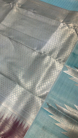 Half mix Kanjeevaram silk saree