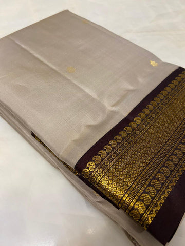 Pure Zari handloom Kanjeevaram silk mark certified saree