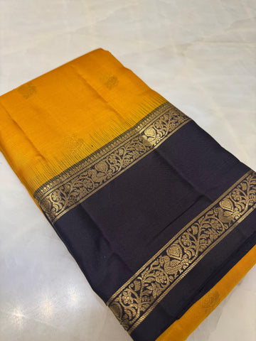 Pure handloom Kanjeevaram silk mark certified saree
