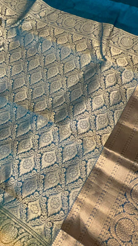 Half mix Kanjeevaram silk saree