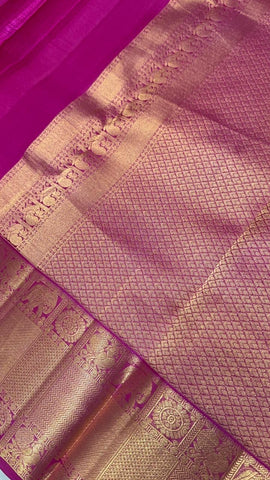 Half mix kanjeevaram silk saree