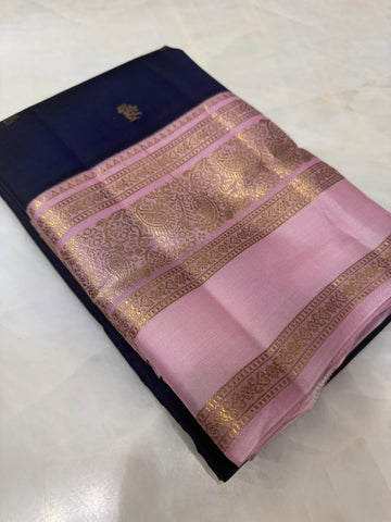 Half mix Kanjeevaram silk saree