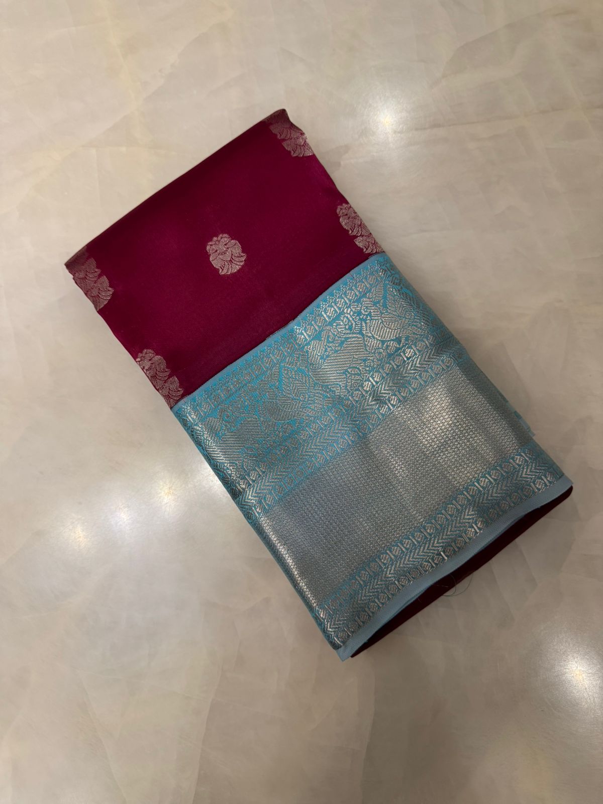 Half mix Kanjeevaram silk saree