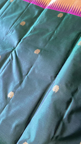 Pure Zari handloom Kanjeevaram silk mark certified saree