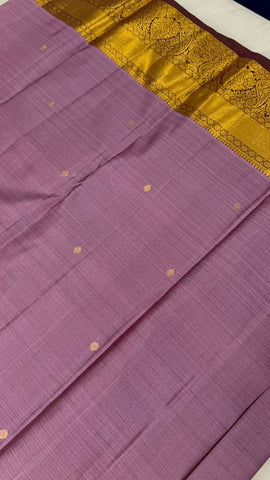 Pure 1G Zari handloom Kanjeevaram silk mark certified saree