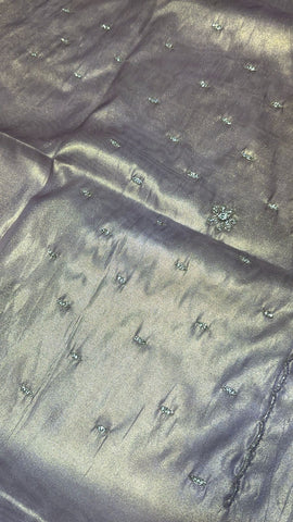 Pure tissue organza saree