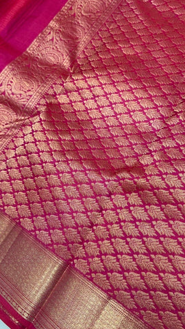 Pure zari handloom Kanjeevaram silk mark certified saree