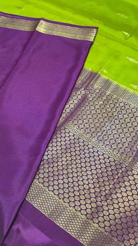 Pure Crepe Mysore Silk Certified Saree 100 GSM