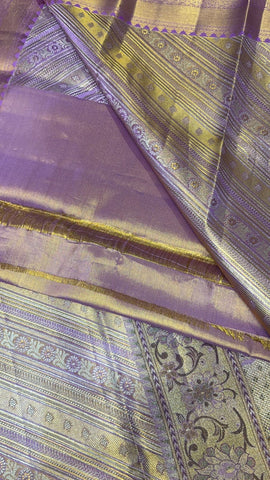Pure zari handloom kanjeevaram silk mark certified saree