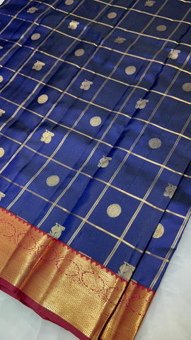 Pure Kanjeevaram silk mark certified saree