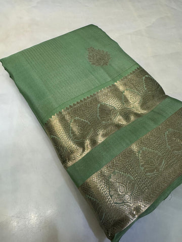 Half mix Kanjeevaram silk saree