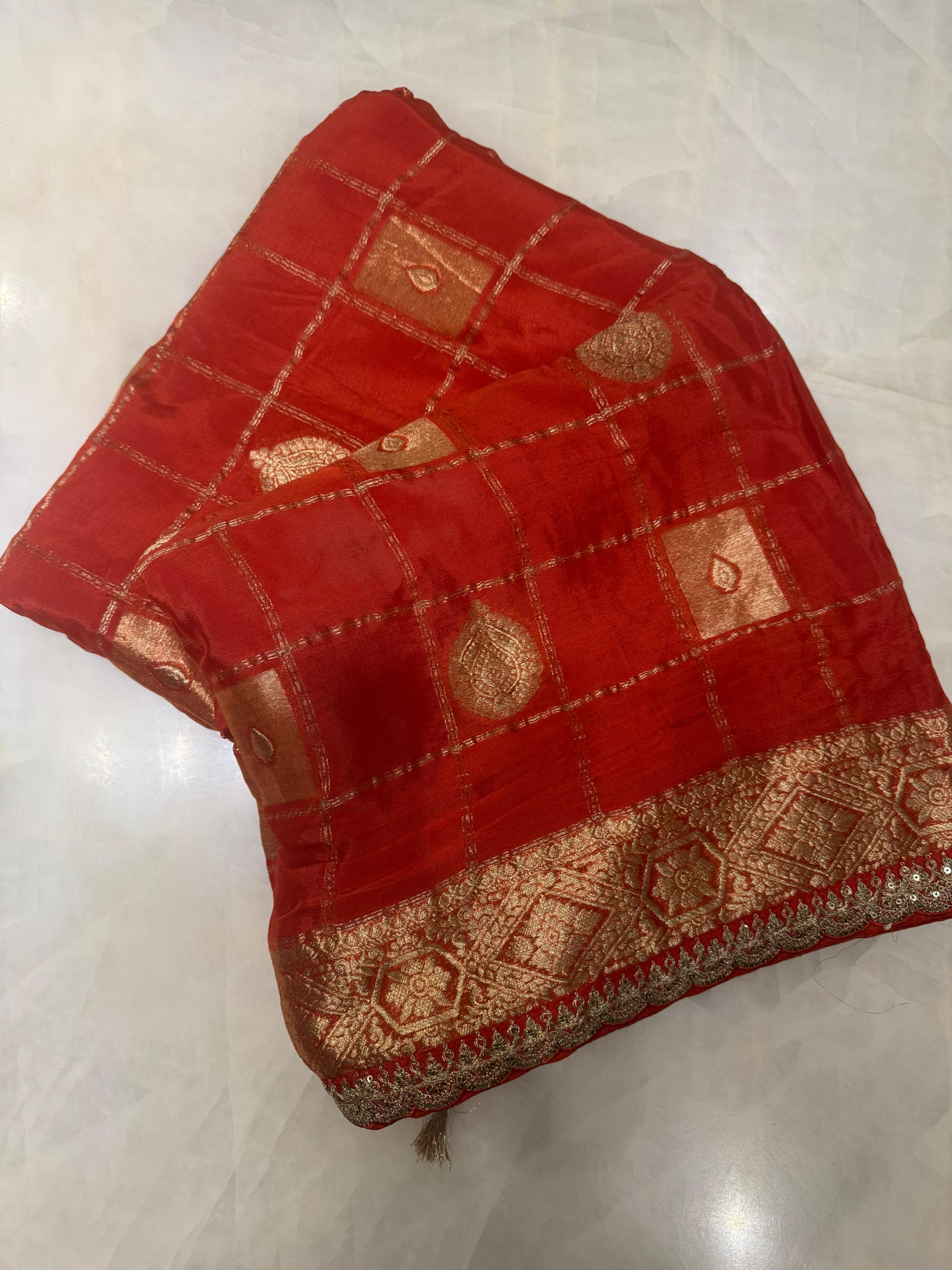 Pure Chinnon Saree