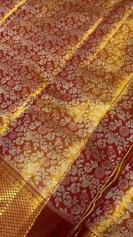 Half mix Kanjeevaram silk saree