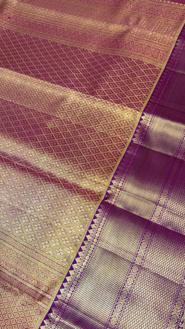 Pure handloom Kanjeevaram silk mark certified saree
