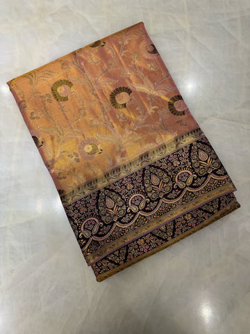 Pure Zari handloom silk mark certified- ‘The Ember Queen Kanjeevaram’
