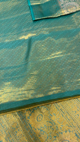 Half mix Kanjeevaram silk saree