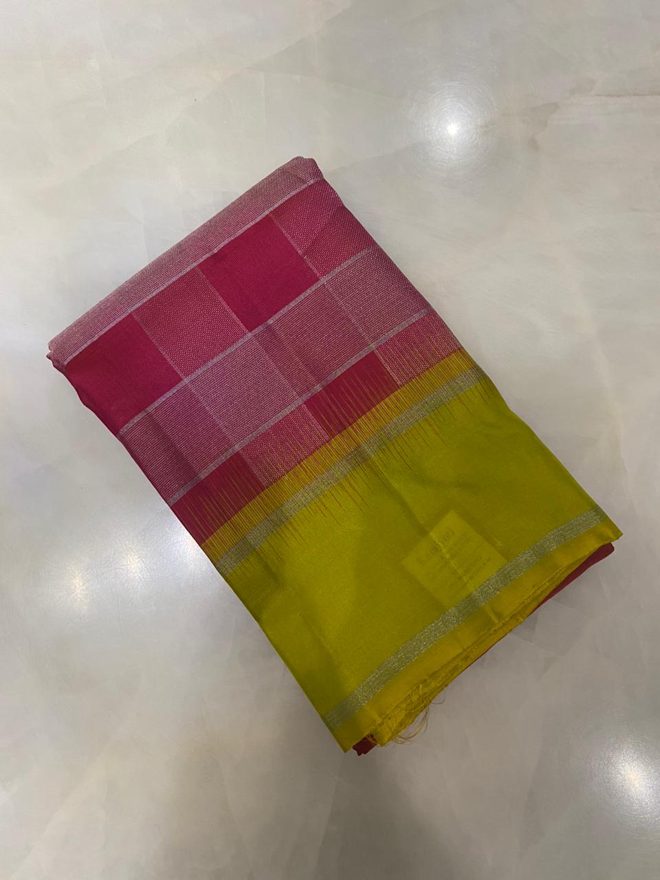 Pure Zari handloom Kanjeevaram silk mark certified saree