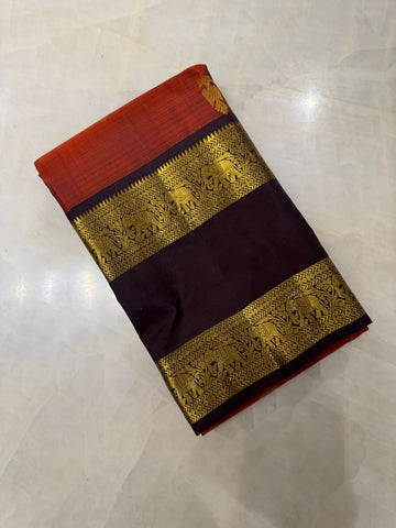 Pure zari handloom Kanjeevaram silk mark certified saree