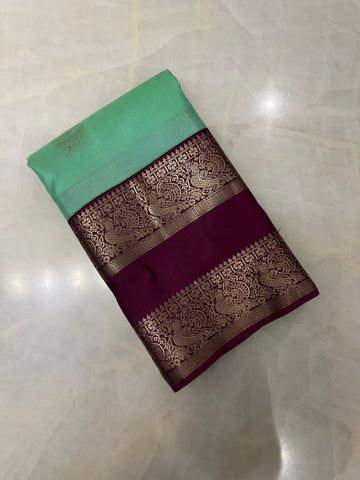 Pure Kanjeevaram silk mark certified saree
