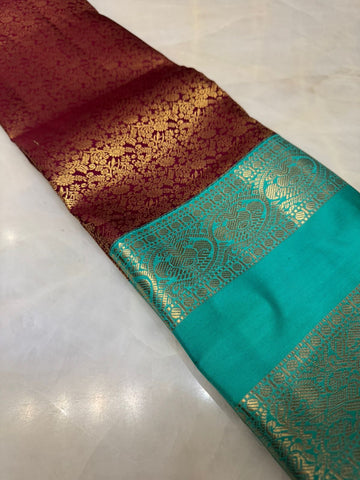 Pure Kanjeevaram silk mark certified saree
