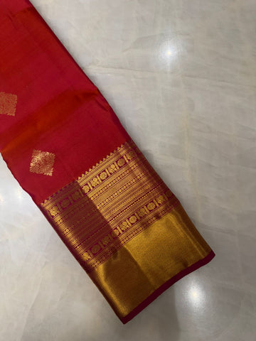 Pure Kanjeevaram silk mark certified saree
