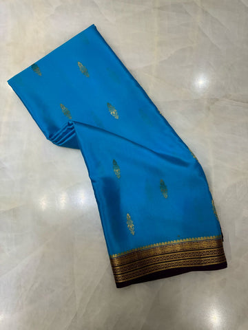 Pure Crepe Mysore Silk Certified Saree 100 GSM