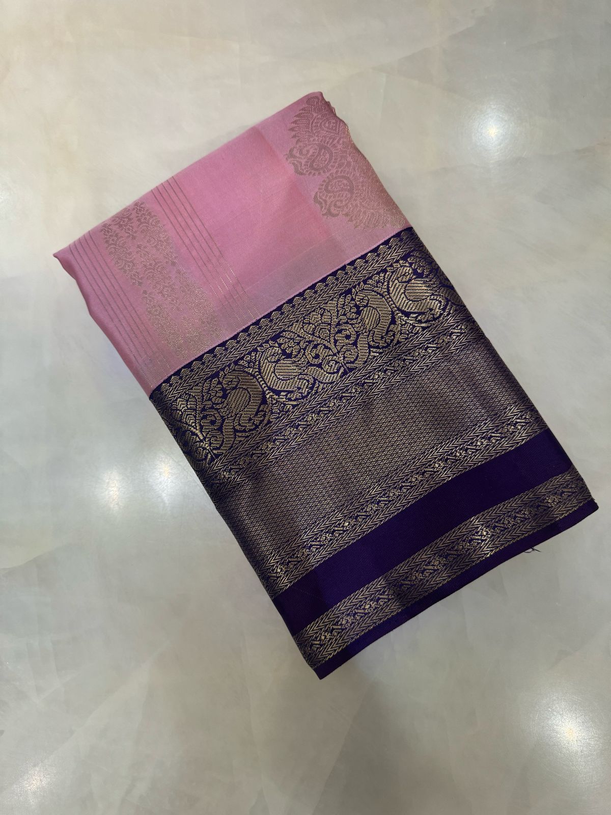 Pure Kanjeevaram silk mark certified saree