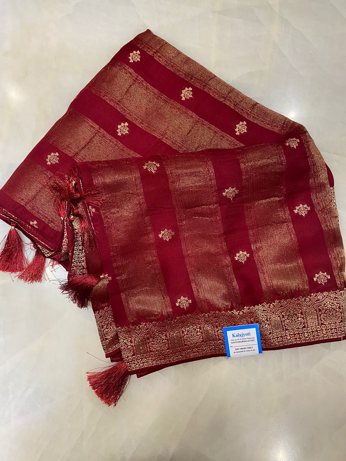 Premium designer crepe silk saree