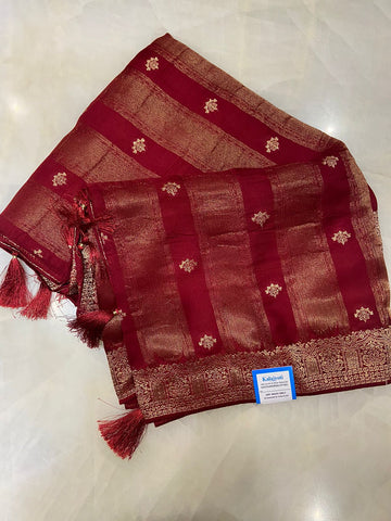 Premium designer crepe silk saree