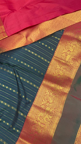 Pure Kanjeevaram silk mark certified saree