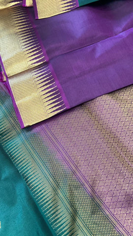 Pure Zari handloom Kanjeevaram silk mark certified saree