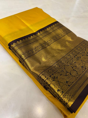 Pure zari handloom Kanjeevaram silk mark certified saree