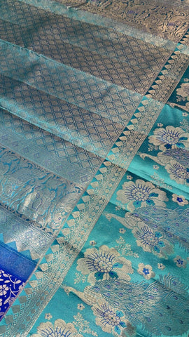 Pure zari handloom Kanjeevaram silk mark certified saree