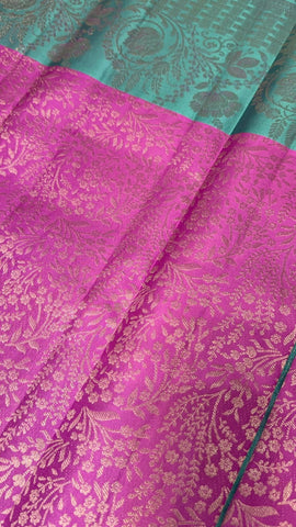 Pure zari handloom Kanjeevaram silk mark certified saree