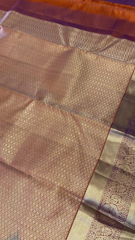 Half mix Kanjeevaram silk saree