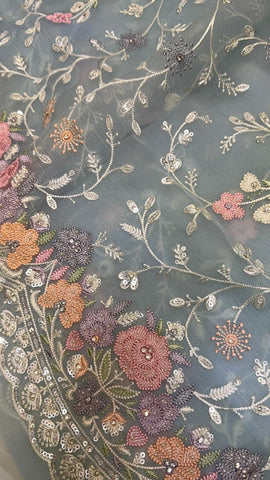 Pure soft organza saree with premium work