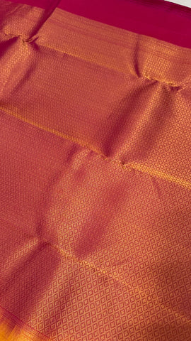 Half mix Kanjeevaram silk saree