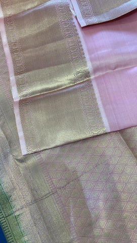 Pure zari handloom Kanjeevaram silk mark certified saree