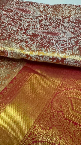 ‘The Rajnandini’ Kanjeevaram- Pure 1G zari handloom Kanjeevaram silk mark certified saree