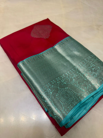 Pure mix Kanjeevaram silk saree