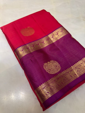 Pure Kanjeevaram silk mark certified saree