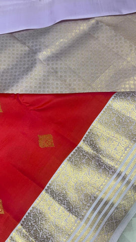 Half mix Kanjeevaram silk saree