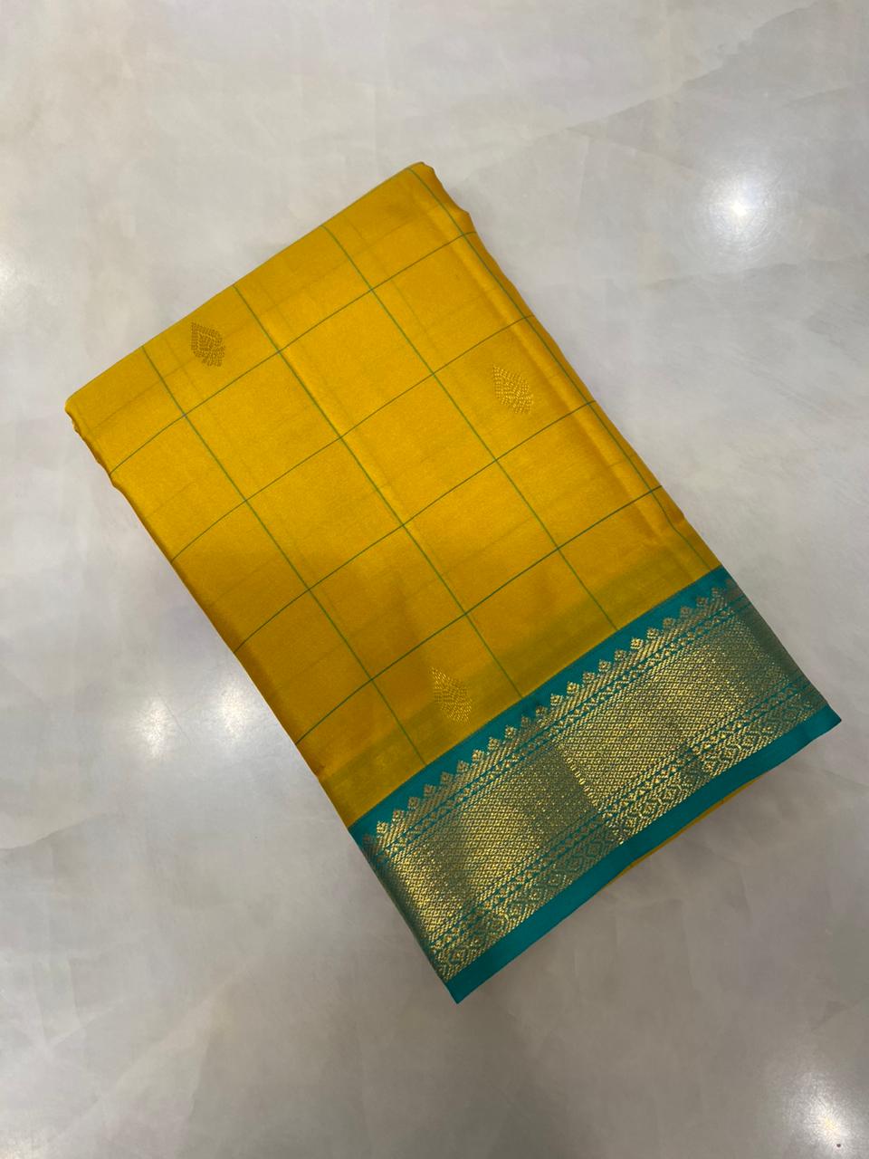 Pure Zari handloom Kanjeevaram silk mark certified saree