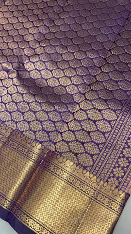 Pure handloom Kanjeevaram silk mark certified saree