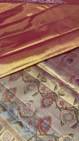 ‘The Rajnandini’ Kanjeevaram- Pure 1G zari handloom Kanjeevaram silk mark certified saree