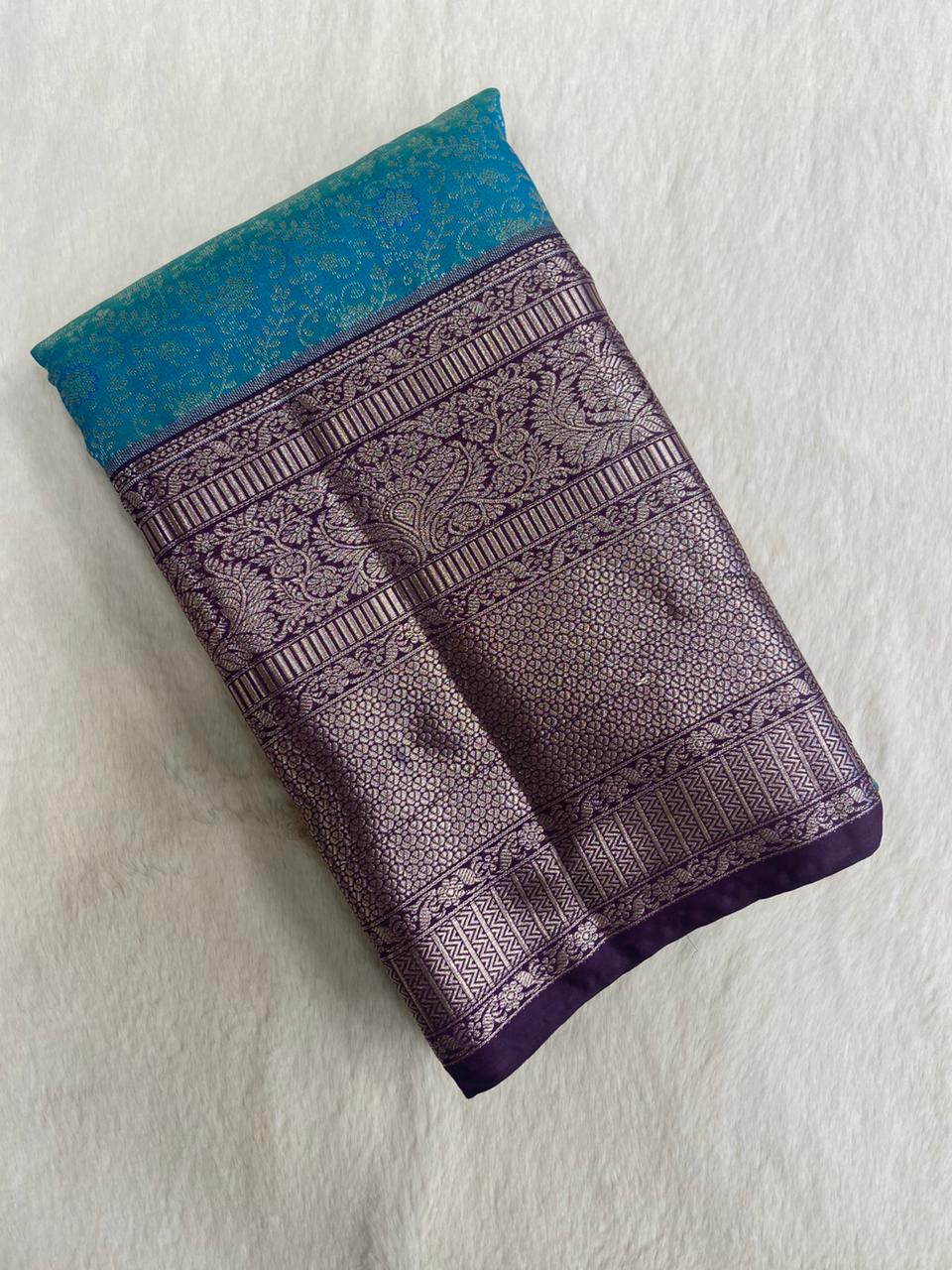 Premium Bridal Semi Kanchipuram Silk Saree