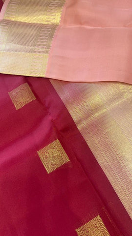 Half mix Kanjeevaram silk saree