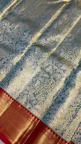 Pure zari handloom Kanjeevaram silk mark certified saree