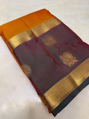 Half mix Kanjeevaram silk saree