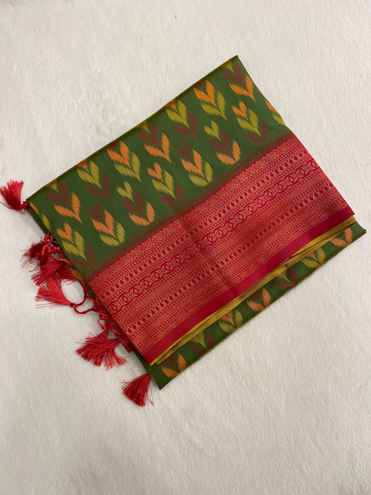 Pochampally Design Semi Silk Saree